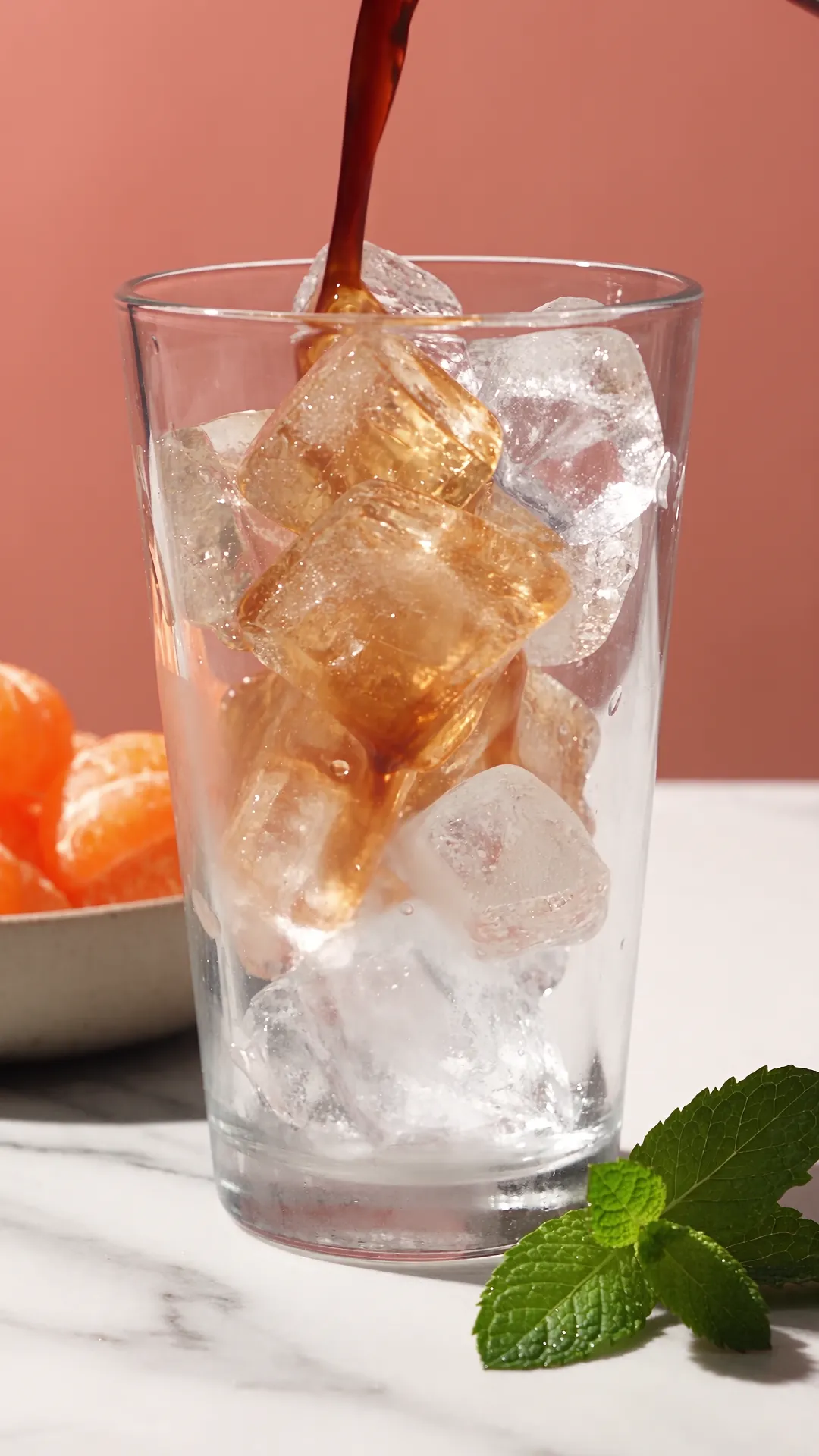 Cold brew pour, vertical and fast